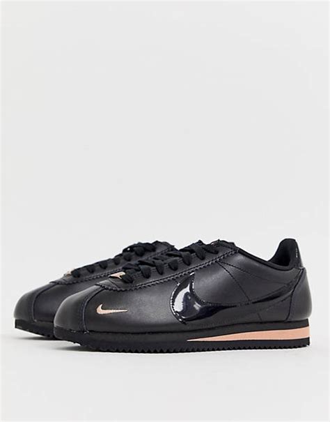nike cortez schwarz rosegold
